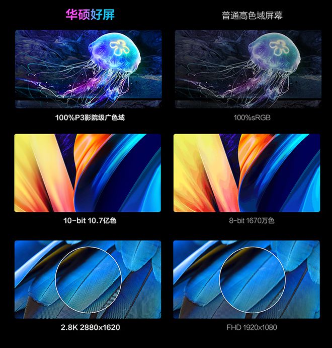 广色域区别 广色域显示什么意思 
